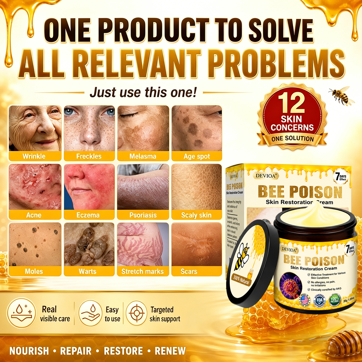 DEVIOA®   Bee Poison Skin Restoration Cream 👨‍⚕️🥇👩‍⚕️