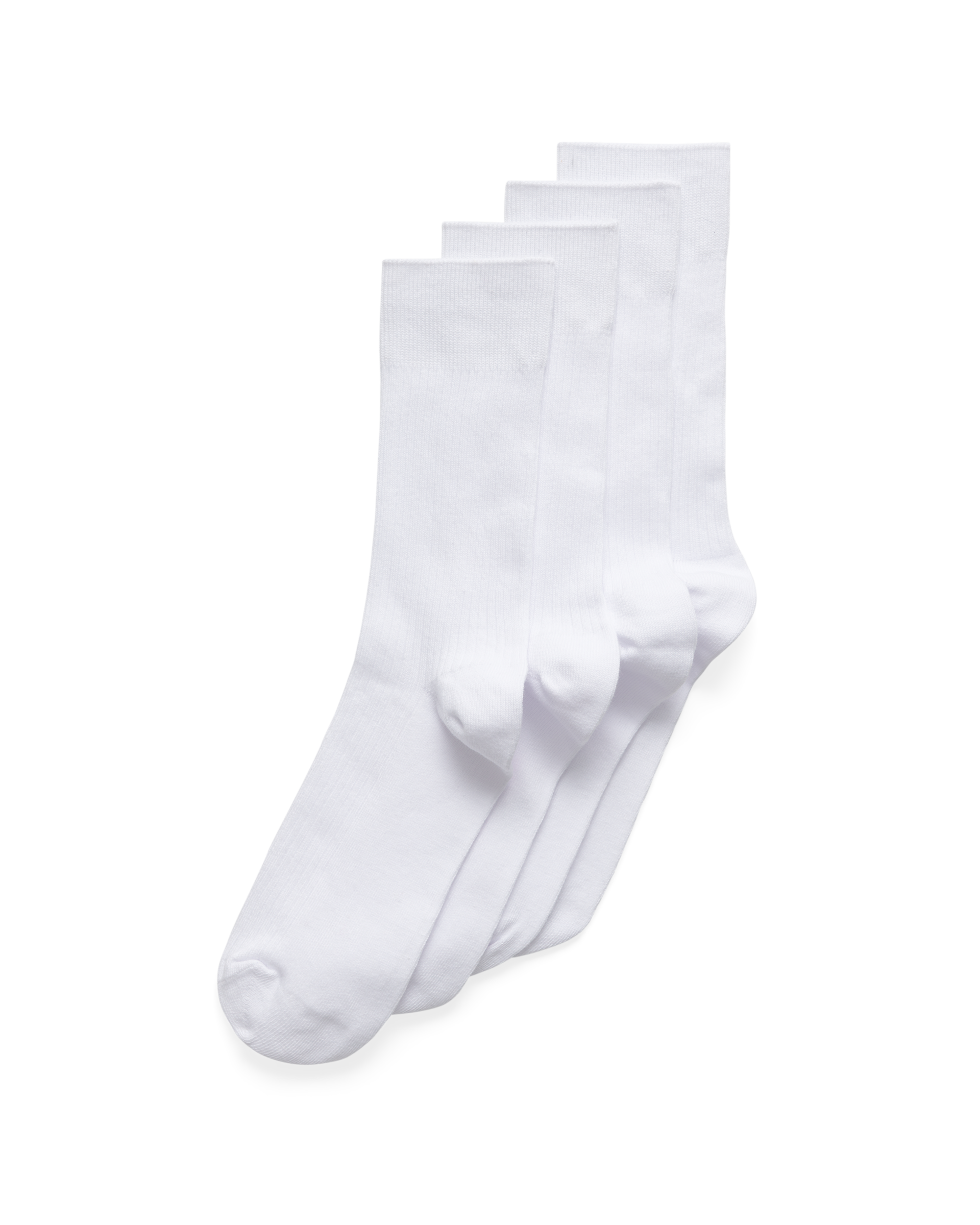 ECCO Classic Rib Mid Cut-2 Pac - Unisex Ribbed Mid-Cut Socks